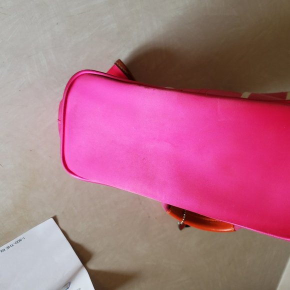 Euc Vintage Rare Coach Hampton Y2k Pink Tote Bag Purse c - Picture 5 of 13